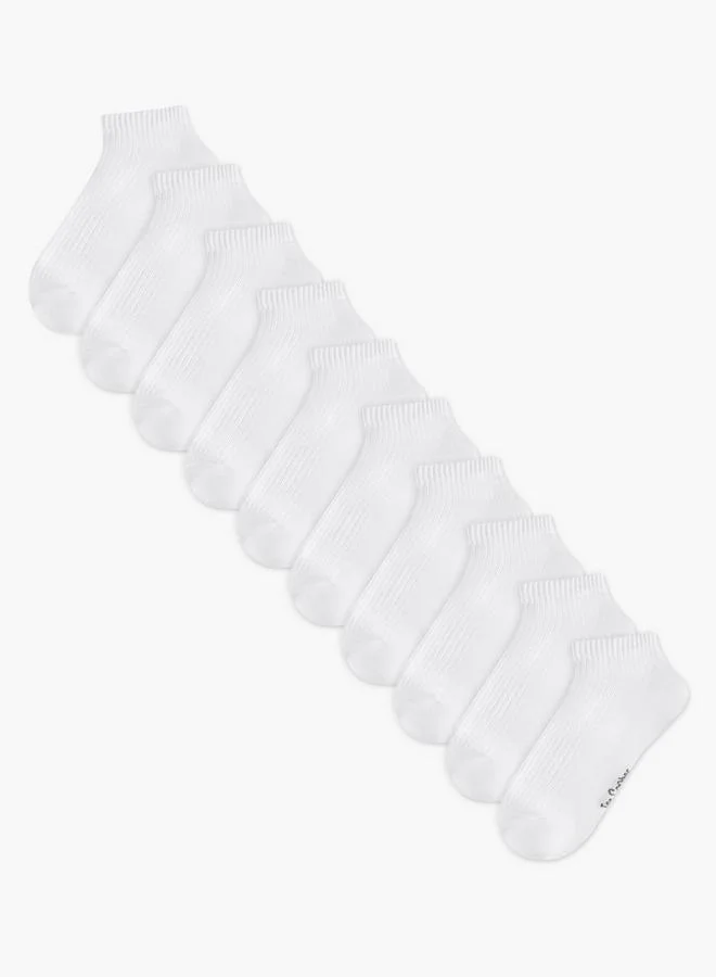 Lee Cooper Pack Of 10 Ankle Length Cotton Socks